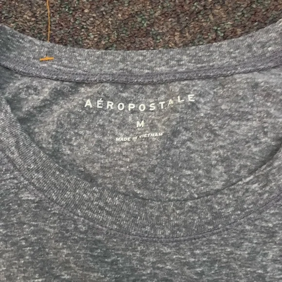 Aeropostale Heather Gray Tie-Front Top - Picture 2 of 3
